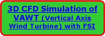 Flowchart: Alternate Process: 3D CFD Simulation of VAWT (Vertical Axis Wind Turbine) with FSI